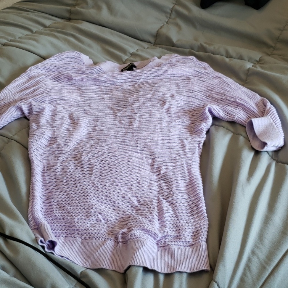 Lavander knit sweater